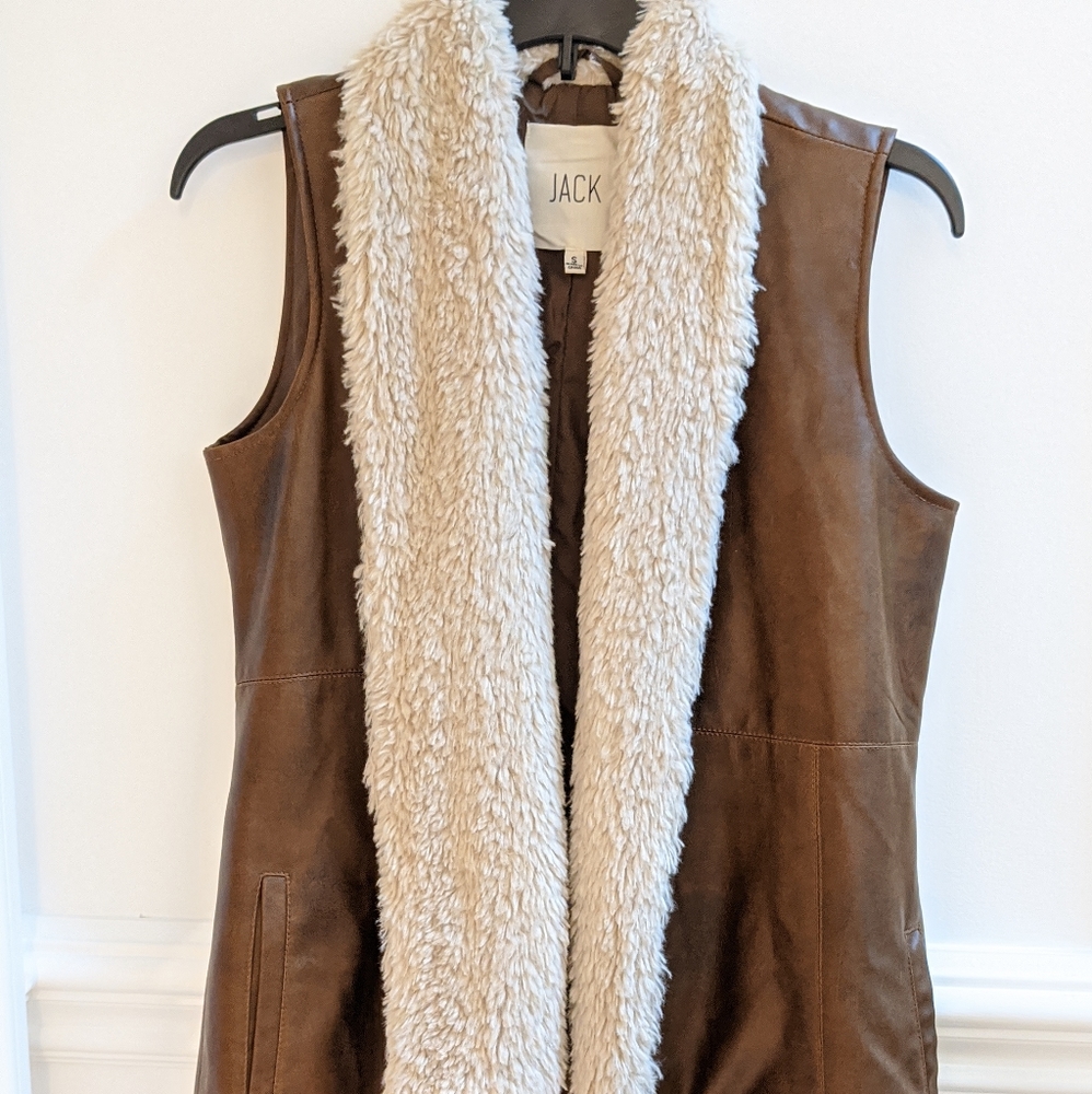 Vegan leather vest by BB Dakota